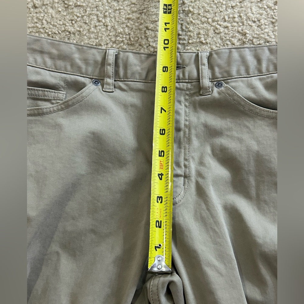 Peter Millar Pants Mens 32 (32x33) Khaki Signature Sateen 5-Pocket Golf Pants - Picture 7 of 9